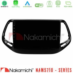 Nakamichi NAM5710 Series 8Core Android13 4+64GB  Jeep Compass 2017> Navigation Multimedia Tablet 10"
