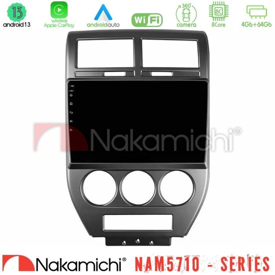 Nakamichi NAM5710 Series 8Core Android13 4+64GB Jeep Compass/Patriot 2007-2008 Navigation Multimedia Tablet 10" Nakamichi NAM5710 Series 8Core Android13 4+64GB Jeep Compass/Patriot 2007-2008 Navigation Multimedia Tablet 10"