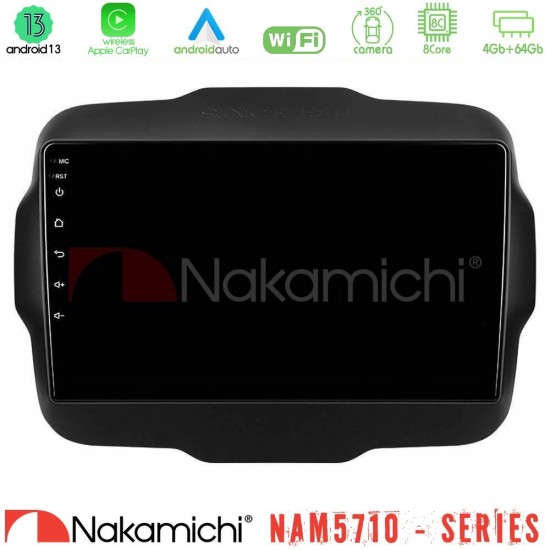 Nakamichi NAM5710 Series 8Core Android13 4+64GB Jeep Renegade 2015-2019 Navigation Multimedia Tablet 9" Nakamichi NAM5710 Series 8Core Android13 4+64GB Jeep Renegade 2015-2019 Navigation Multimedia Tablet 9"