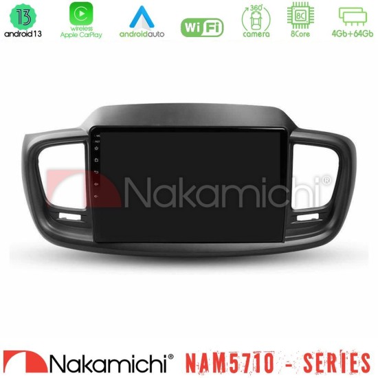 Nakamichi NAM5710 Series 8Core Android13 4+64GB  Kia Sorento 2018-2021 Navigation Multimedia Tablet 9"