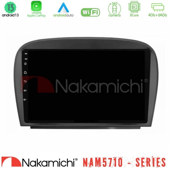 Nakamichi NAM5710 Series 8Core Android13 4+64GB  Mercedes SL Class 2005-2011 Navigation Multimedia Tablet 9"