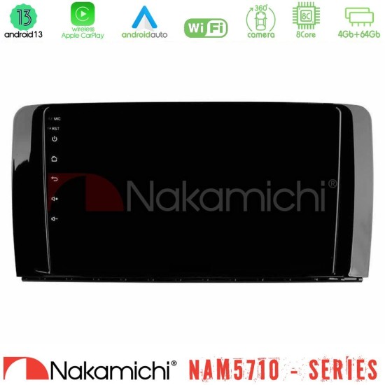 Nakamichi NAM5710 Series 8Core Android13 4+64GB  Mercedes R Class Navigation Multimedia Tablet 9"