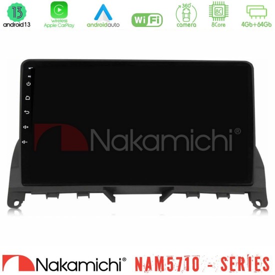 Nakamichi NAM5710 Series 8Core Android13 4+64GB  Mercedes C Class W204 Navigation Multimedia Tablet 9"