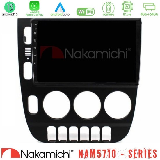 Nakamichi NAM5710 Series 8Core Android13 4+64GB Mercedes ML Class (W163) 1998-2005 Manual AC Navigation Multimedia Tablet 9" Nakamichi NAM5710 Series 8Core Android13 4+64GB Mercedes ML Class (W163) 1998-2005 Manual AC Navigation Multimedia Tablet 9"