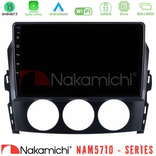 Nakamichi NAM5710 Series 8Core Android13 4+64GB  Mazda MX-5 2006-2008 Navigation Multimedia Tablet 9"