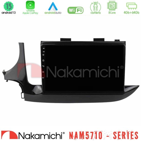 Nakamichi NAM5710 Series 8Core Android13 4+64GB  Opel Mokka 2016-2020 Navigation Multimedia Tablet 9"