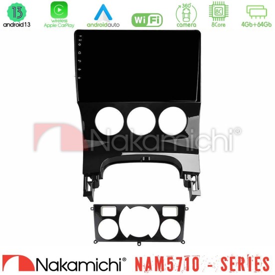 Nakamichi NAM5710 Series 8Core Android13 4+64GB  Peugeot 3008 AUTO A/C Navigation Multimedia Tablet 9"