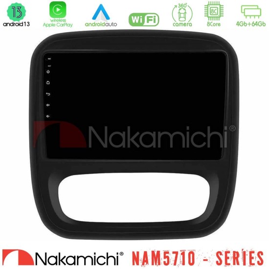 Nakamichi NAM5710 Series 8Core Android13 4+64GB  Renault/Nissan/Opel/Fiat Navigation Multimedia Tablet 9"