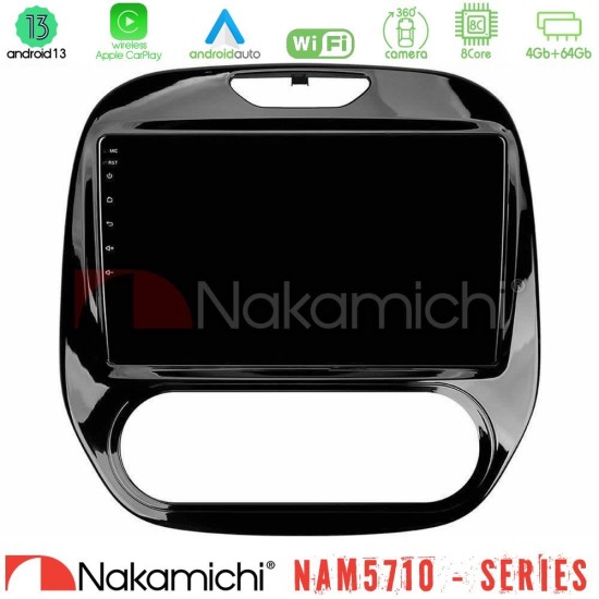 Nakamichi NAM5710 Series 8Core Android13 4+64GB  Renault Captur 2013-2019 (Manual AC) Navigation Multimedia Tablet 9"