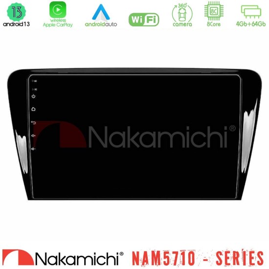 Nakamichi NAM5710 Series 8Core Android13 4+64GB  Skoda Octavia 7 Navigation Multimedia Tablet 10"