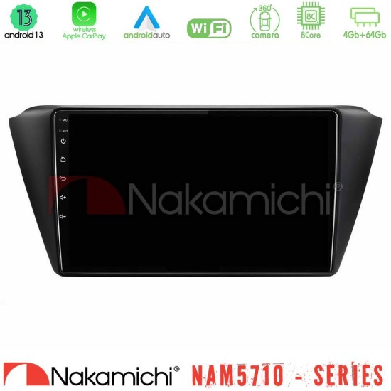 Nakamichi NAM5710 Series 8Core Android13 4+64GB  Skoda Fabia 2015-2021 Navigation Multimedia Tablet 9"