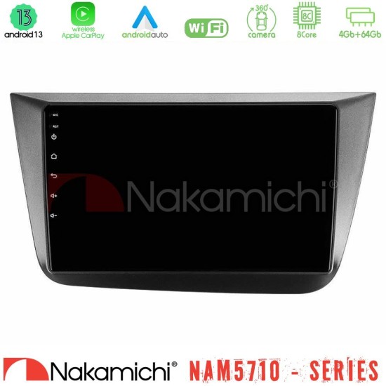 Nakamichi NAM5710 Series 8Core Android13 4+64GB  Seat Altea 2004-2015 Navigation Multimedia Tablet 9"