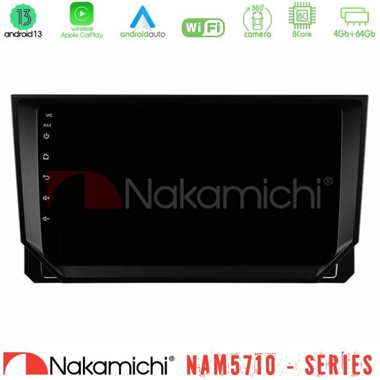 Nakamichi NAM5710 Series 8Core Android13 4+64GB  Seat Arona/Ibiza Navigation Multimedia Tablet 9"