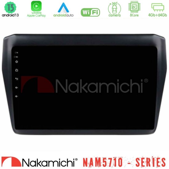 Nakamichi NAM5710 Series 8Core Android13 4+64GB Suzuki Swift 2017-2023 Navigation Multimedia Tablet 9" Nakamichi NAM5710 Series 8Core Android13 4+64GB Suzuki Swift 2017-2023 Navigation Multimedia Tablet 9"