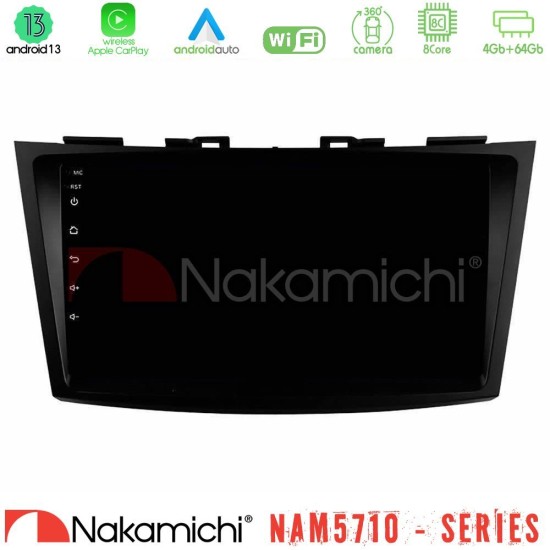Nakamichi NAM5710 Series 8Core Android13 4+64GB Suzuki Swift 2011-2016 Navigation Multimedia Tablet 9" Nakamichi NAM5710 Series 8Core Android13 4+64GB Suzuki Swift 2011-2016 Navigation Multimedia Tablet 9"