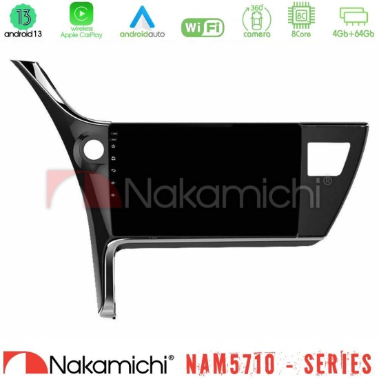 Nakamichi NAM5710 Series 8Core Android13 4+64GB Toyota Corolla 2017-2018 Navigation Multimedia Tablet 10" Nakamichi NAM5710 Series 8Core Android13 4+64GB Toyota Corolla 2017-2018 Navigation Multimedia Tablet 10"