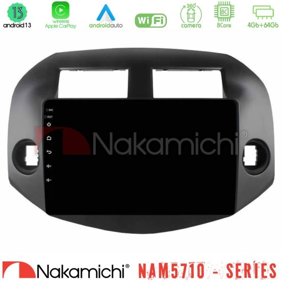 Nakamichi NAM5710 Series 8Core Android13 4+64GB  Toyota Rav4 2006-2012 Navigation Multimedia Tablet 10"