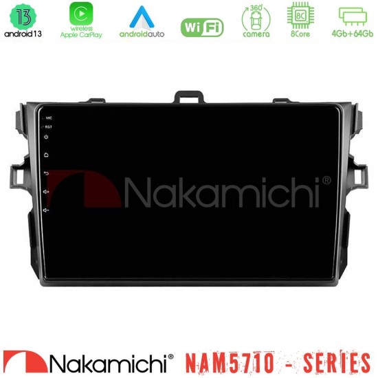 Nakamichi NAM5710 Series 8Core Android13 4+64GB Toyota Corolla 2007-2012 Navigation Multimedia Tablet 9" Nakamichi NAM5710 Series 8Core Android13 4+64GB Toyota Corolla 2007-2012 Navigation Multimedia Tablet 9"