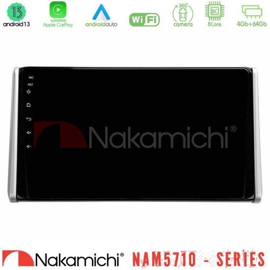 Nakamichi NAM5710 Series 8Core Android13 4+64GB  Toyota RAV4 2019-2023 Navigation Multimedia Tablet 10"