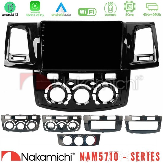 Nakamichi NAM5710 Series 8Core Android13 4+64GB Toyota Hilux 2007-2016 Navigation Multimedia Tablet 9" Nakamichi NAM5710 Series 8Core Android13 4+64GB Toyota Hilux 2007-2016 Navigation Multimedia Tablet 9"