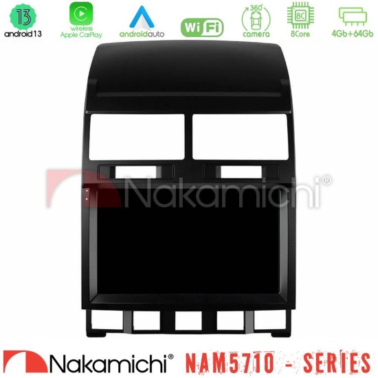 Nakamichi NAM5710 Series 8Core Android13 4+64GB  VW Touareg 2002 – 2010 Navigation Multimedia Tablet 9"