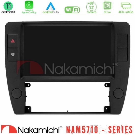 Nakamichi NAM5710 Series 8Core Android13 4+64GB  VW Passat B5 2001-2005 Navigation Multimedia Tablet 9"