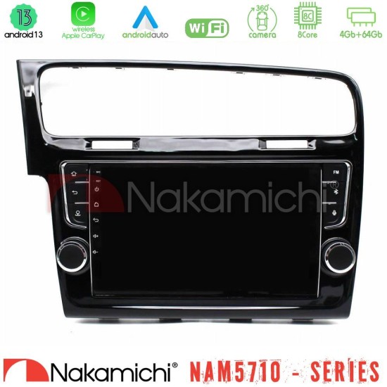 Nakamichi NAM5710 Series 8Core Android13 4+64GB  VW GOLF 7 Navigation Multimedia Tablet 9"   (OEM Look)