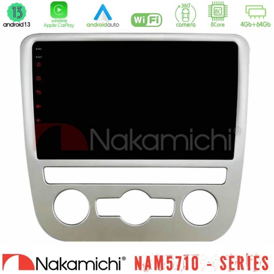 Nakamichi NAM5710 Series 8Core Android13 4+64GB  VW Scirocco 2008 – 2014 Navigation Multimedia Tablet 9"