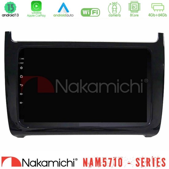 Nakamichi NAM5710 Series 8Core Android13 4+64GB  Vw Polo Navigation Multimedia Tablet 9"