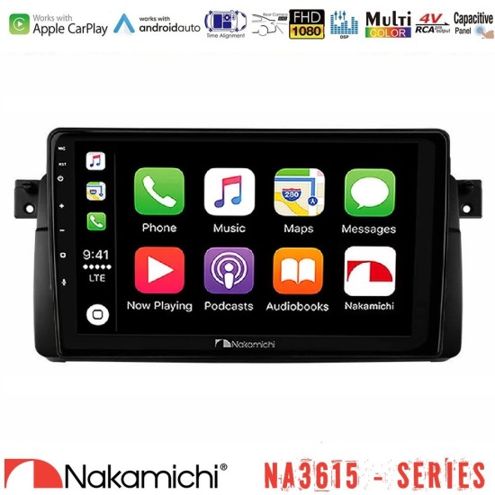 Nakamichi NA3615 Series Με Wireless Carplay & Android Auto BMW E46 Media Station Tablet 9"