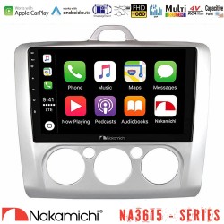 Nakamichi NA3615 Series Με Wireless Carplay & Android Auto  Ford Focus Manual AC Media Station Tablet 9"
