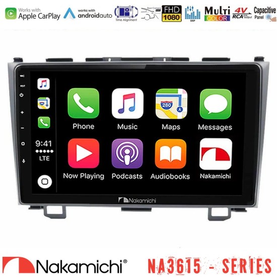 Nakamichi NA3615 Series Με Wireless Carplay & Android Auto  Honda CRV Media Station Tablet 9"