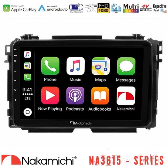 Nakamichi NA3615 Series Με Wireless Carplay & Android Auto  Honda HR-V Media Station Tablet 9"