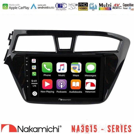 Nakamichi NA3615 Series Με Wireless Carplay & Android Auto  Hyundai i20 2014-2018 Media Station Tablet 9"