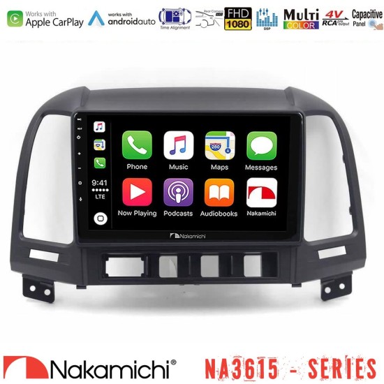 Nakamichi NA3615 Series Με Wireless Carplay & Android Auto Hyundai Santa Fe 2006-2013 Media Station Tablet 9"