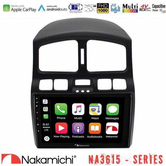 Nakamichi NA3615 Series Με Wireless Carplay & Android Auto Hyundai Santa Fe 2000-2006 Media Station Tablet 9"