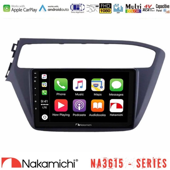 Nakamichi NA3615 Series Με Wireless Carplay & Android Auto  Hyundai i20 2018-2020 Media Station Tablet 9"