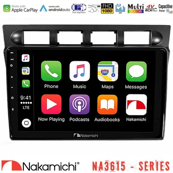 Nakamichi NA3615 Series Με Wireless Carplay & Android Auto  Kia Picanto 2004-2007 Media Station Tablet 9"