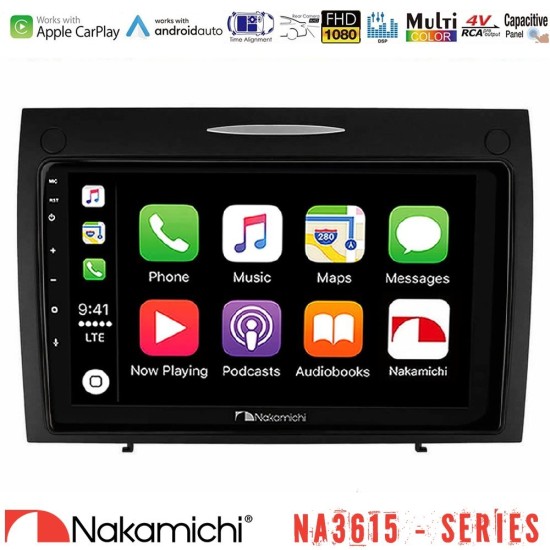 Nakamichi NA3615 Series Με Wireless Carplay & Android Auto Mercedes SLK Class Media Station Tablet 9"