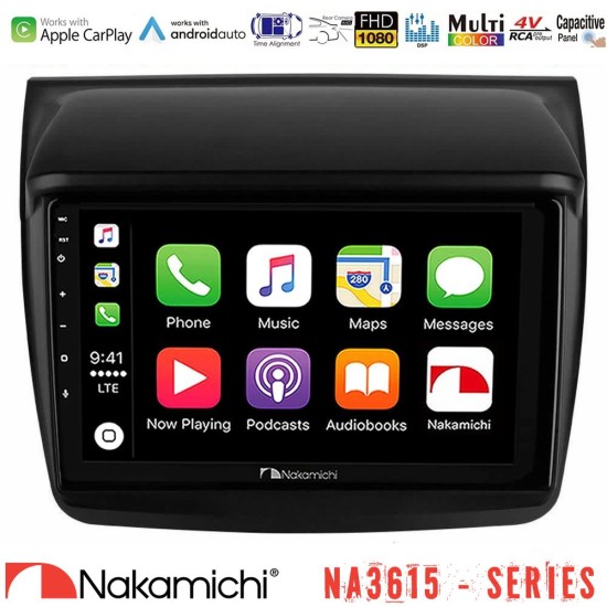 Nakamichi NA3615 Series Με Wireless Carplay & Android Auto Mitsubishi L200 Media Station Tablet 9" Nakamichi NA3615 Series Με Wireless Carplay & Android Auto Mitsubishi L200 Media Station Tablet 9"