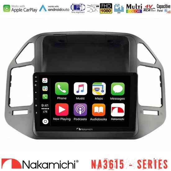 Nakamichi NA3615 Series Με Wireless Carplay & Android Auto Mitsubishi Pajero 2002-2006 Media Station Tablet 9"