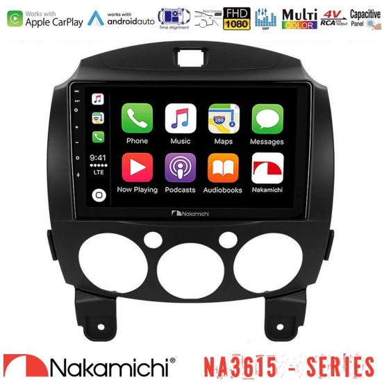 Nakamichi NA3615 Series Με Wireless Carplay & Android Auto Mazda 2 2008-2014 Media Station Tablet 9" Nakamichi NA3615 Series Με Wireless Carplay & Android Auto Mazda 2 2008-2014 Media Station Tablet 9"