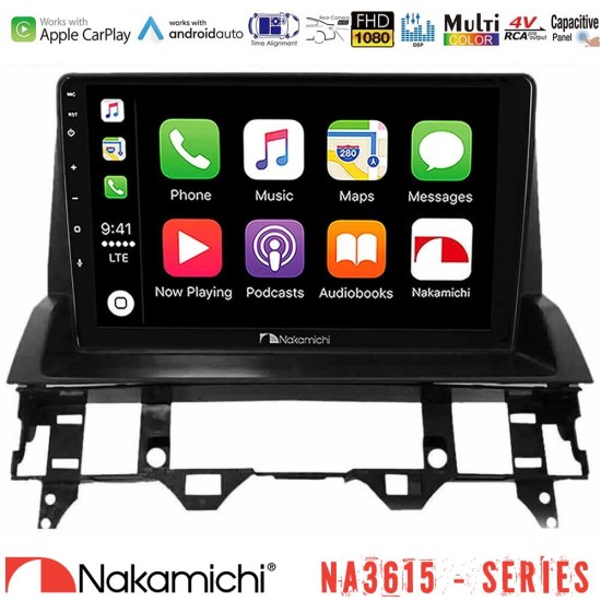 Nakamichi NA3615 Series Με Wireless Carplay & Android Auto Mazda6 2002-2006 Media Station Tablet 9" Nakamichi NA3615 Series Με Wireless Carplay & Android Auto Mazda6 2002-2006 Media Station Tablet 9"
