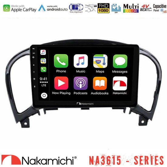 Nakamichi NA3615 Series Με Wireless Carplay & Android Auto  Nissan Juke Media Station Tablet 9"