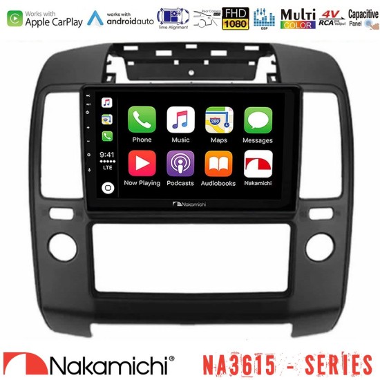 Nakamichi NA3615 Series Με Wireless Carplay & Android Auto  Nissan Navara Media Station Tablet 9"