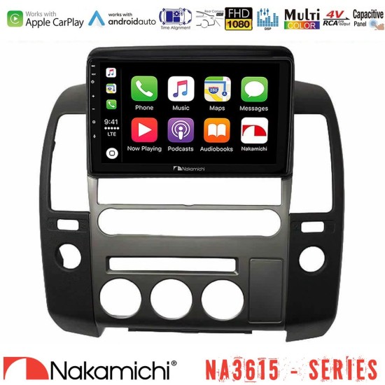 Nakamichi NA3615 Series Με Wireless Carplay & Android Auto Nissan Navara D40 2006-2012 (με εργ.οθόνη) Media Station Tablet 9" Nakamichi NA3615 Series Με Wireless Carplay & Android Auto Nissan Navara D40 2006-2012 (με εργ.οθόνη) Media Station Tablet 9"