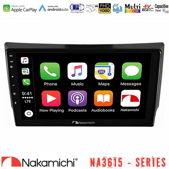 Nakamichi NA3615 Series Με Wireless Carplay & Android Auto Ssangyong Rexton 2002-2006 Media Station Tablet 9"