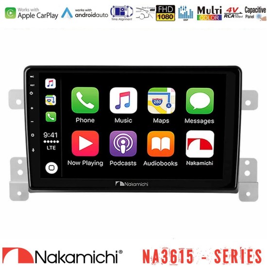 Nakamichi NA3615 Series Με Wireless Carplay & Android Auto  Suzuki Grand Vitara Media Station Tablet 9"