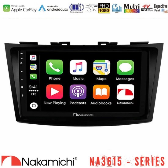 Nakamichi NA3615 Series Με Wireless Carplay & Android Auto Suzuki Swift 2011-2016 Media Station Tablet 9" Nakamichi NA3615 Series Με Wireless Carplay & Android Auto Suzuki Swift 2011-2016 Media Station Tablet 9"