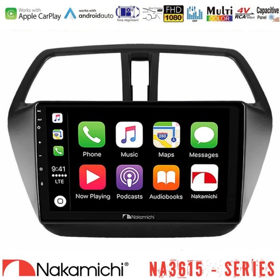 Nakamichi NA3615 Series Με Wireless Carplay & Android Auto  Suzuki SX4 S-Cross Media Station Tablet 9"